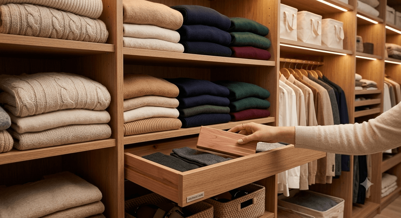 How to Store Cashmere (Preventing Moths and Stretching)